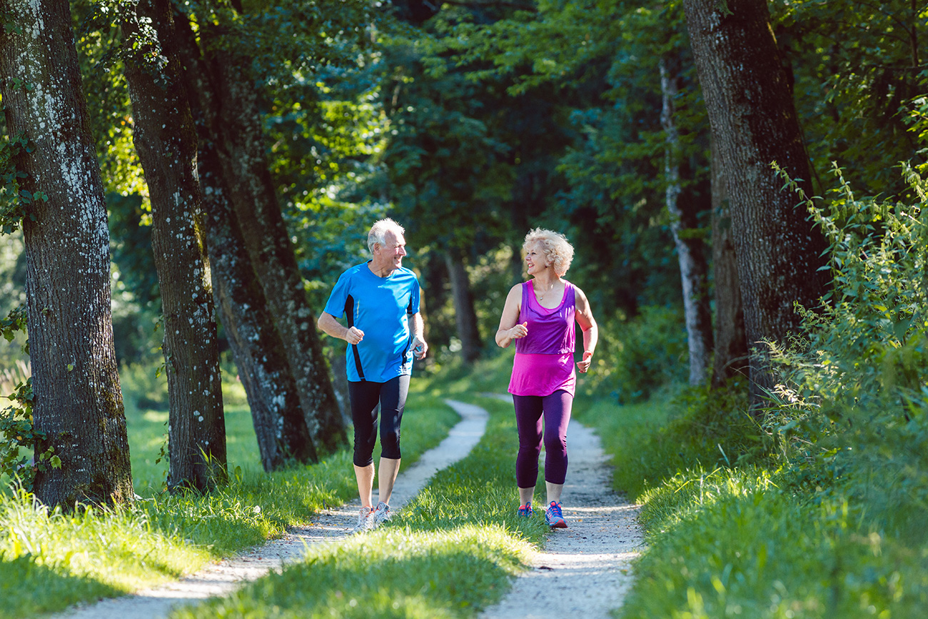 Active Seniors Jogging.