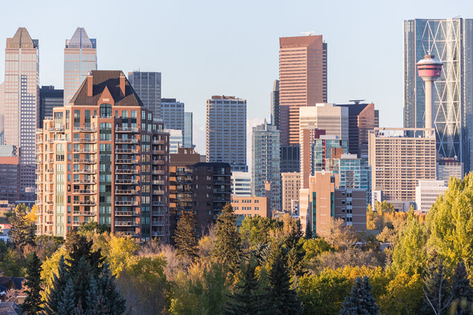 Downtown Calgary.