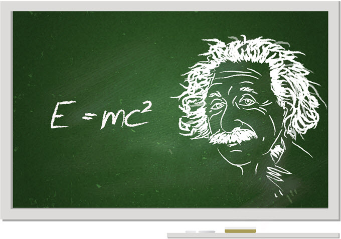 E=m(c Squared).