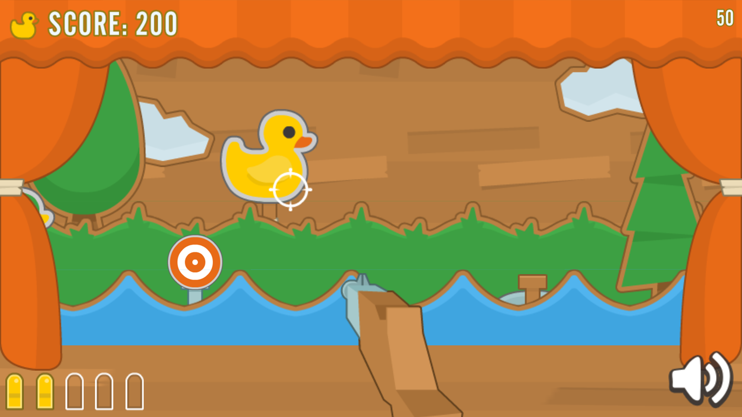 Carnival Duck Shooting Game.