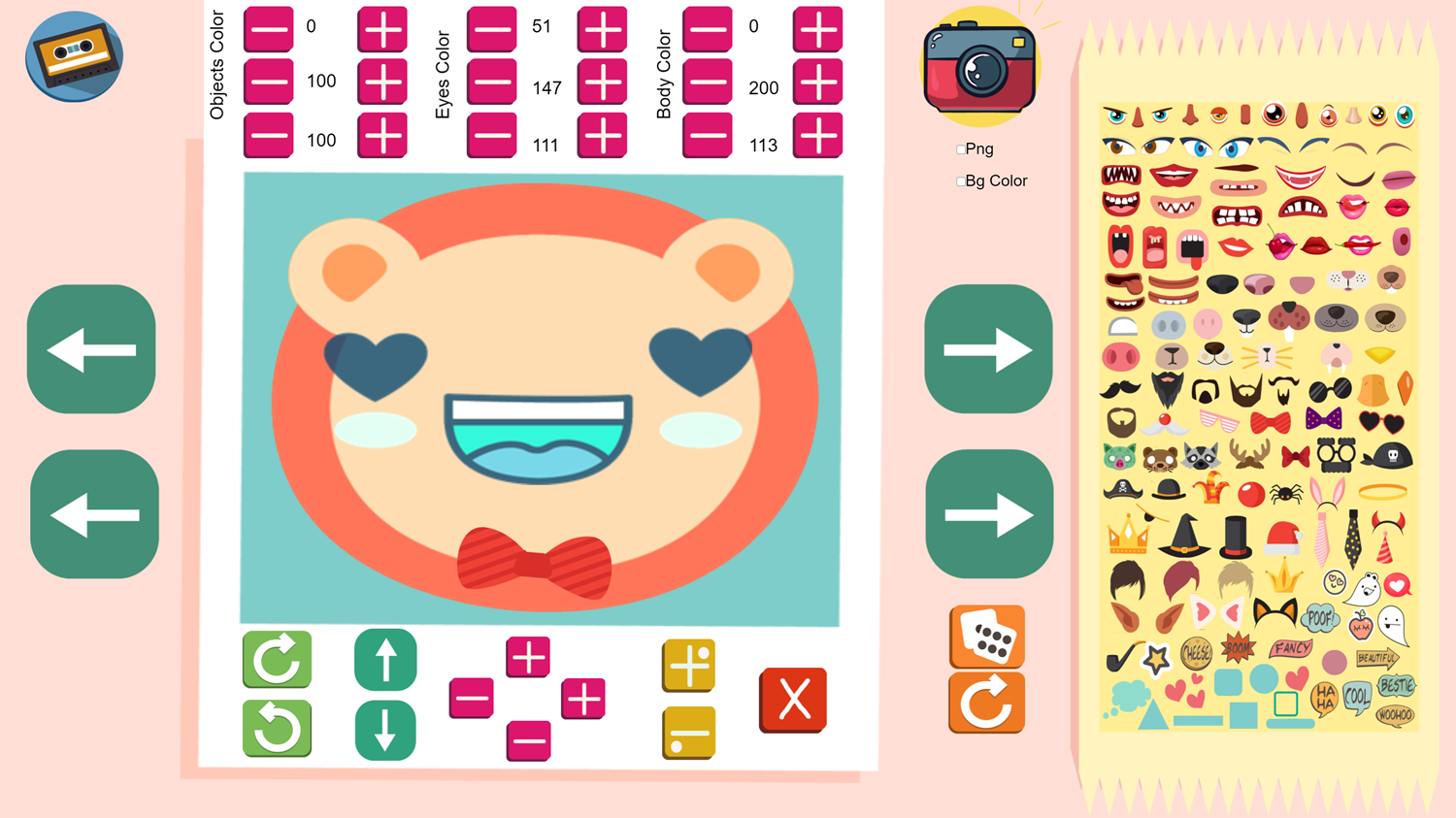 Cute Avatar Tool Creator for Kids.