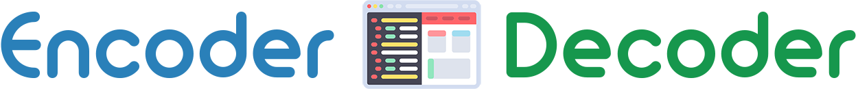 Encoder Decoder.