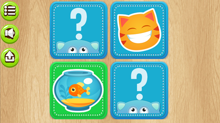 Animal Memory Flashcard Game.