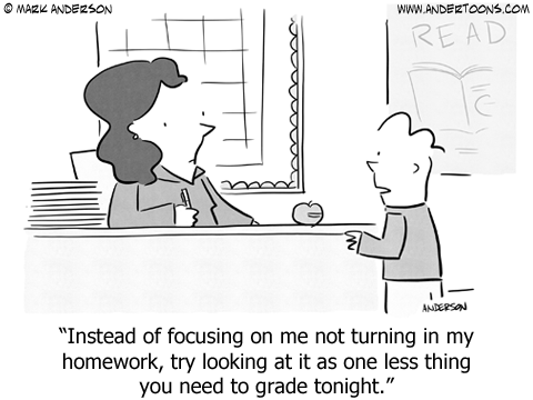 Homework Cartoon.