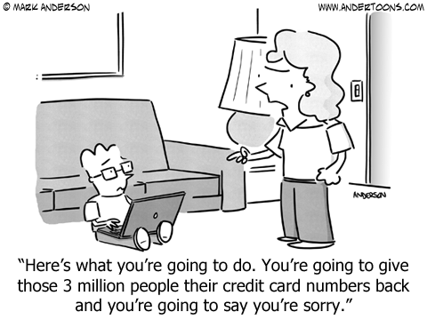 Security Breach Cartoon.