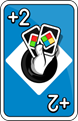 Uno +2 Card.